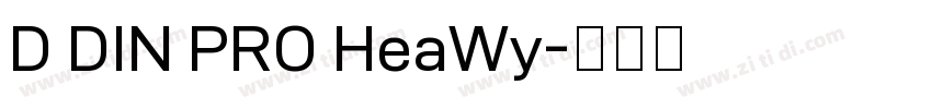 D DIN PRO HeaWy字体转换